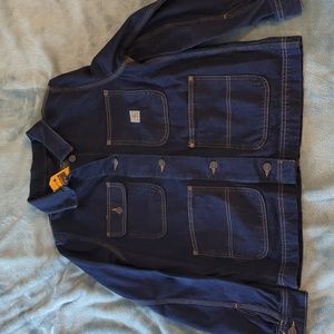 Carhartt Jacket women's large denim chrome coat. Relaxed fit #1 warm rating NWT